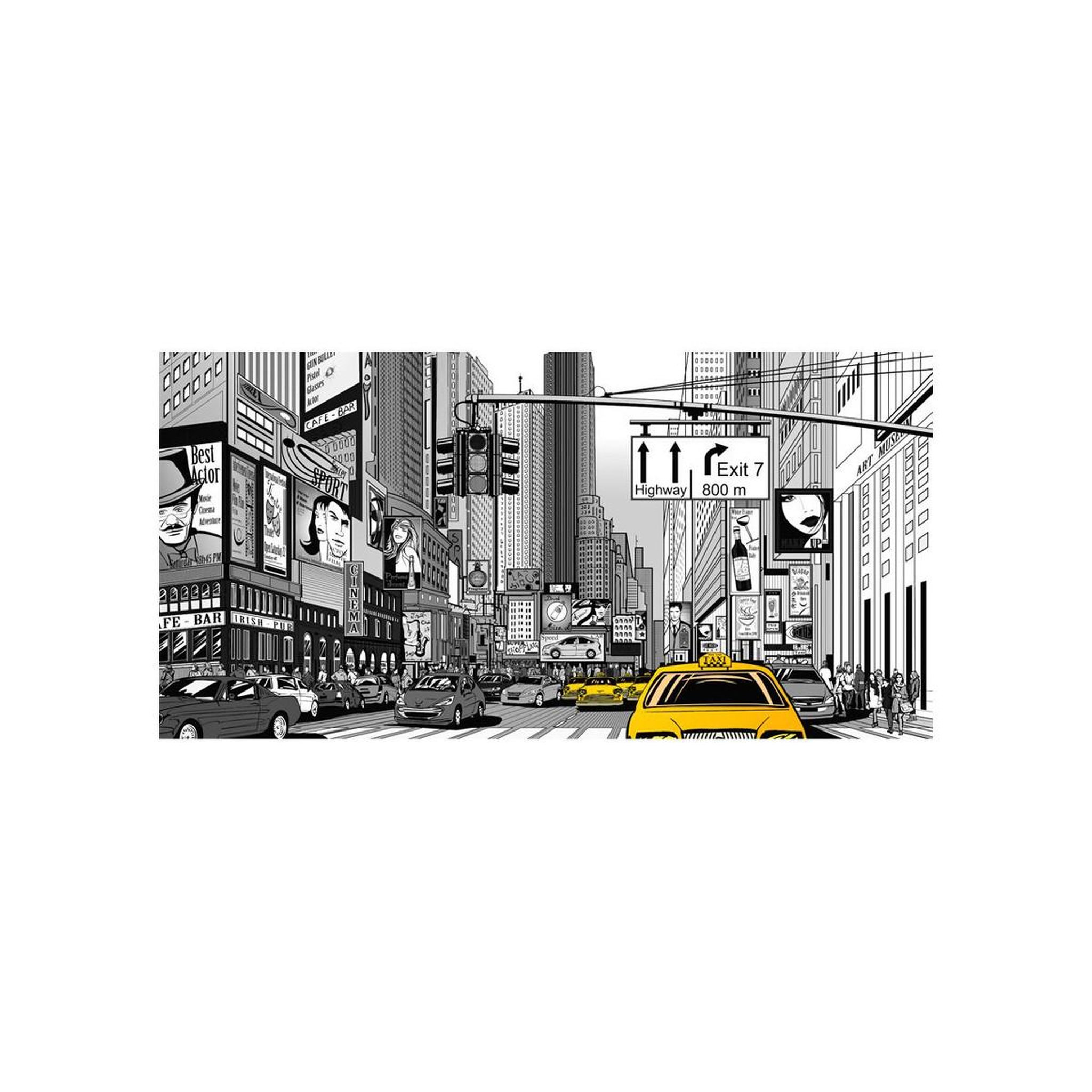 Voir la diapositive 2 : Paris Prix Papier peint xxl  bd taxis jaunes à new york  270x550cm