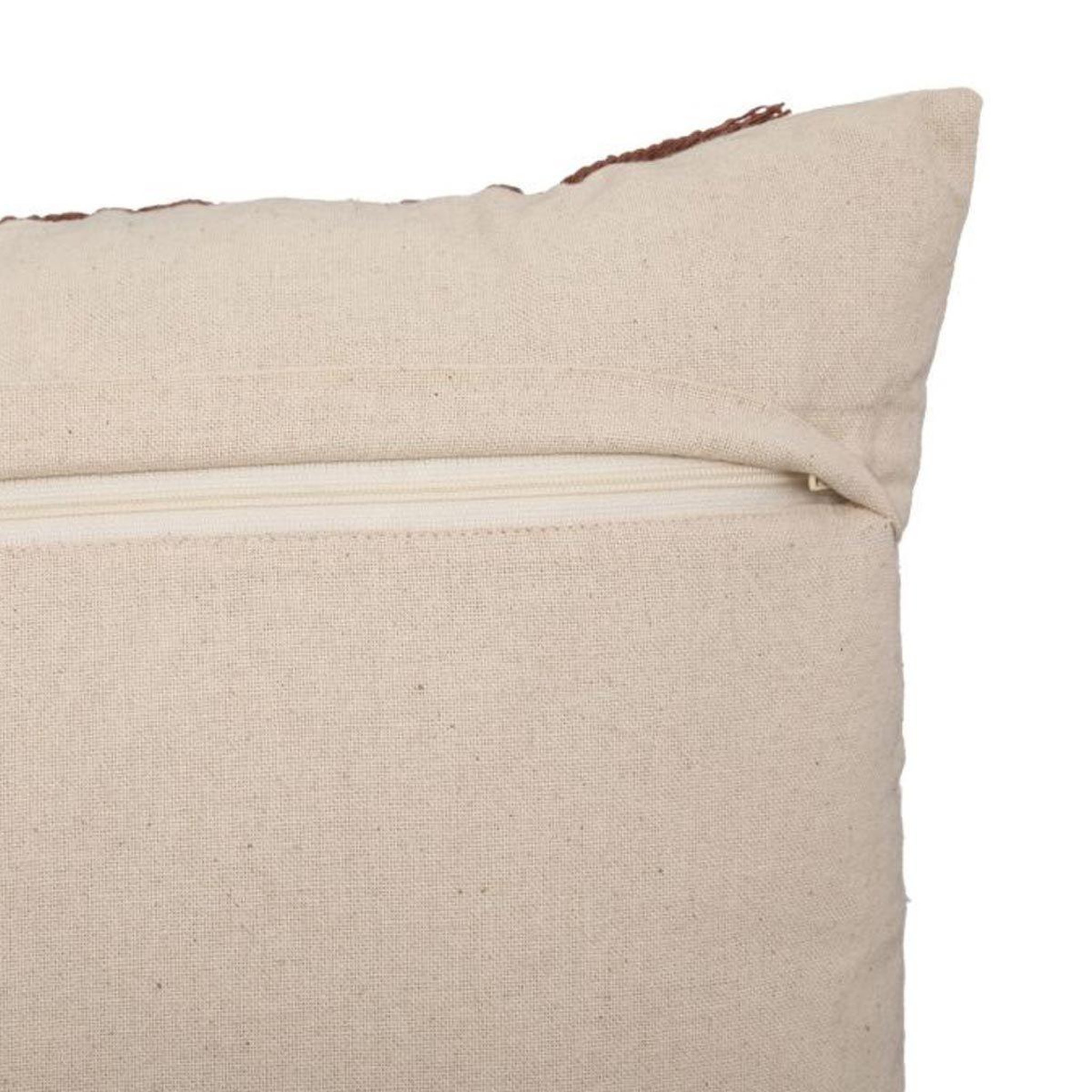 Voir la diapositive 2 : ATMOSPHERA Coussin déco macramé  alicante  40x40cm marron