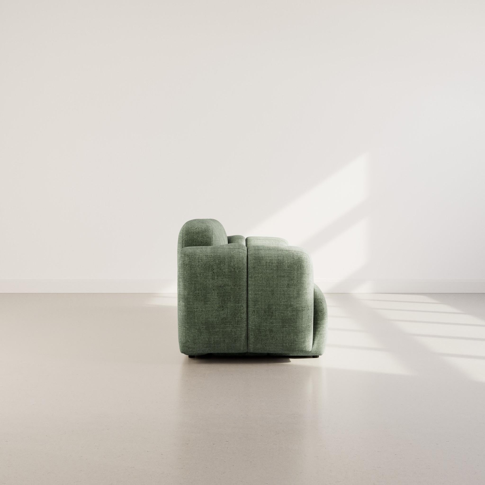 Voir la diapositive 6 : BEST MOBILIER Grace - canapé modulable 2 places en velours texturé