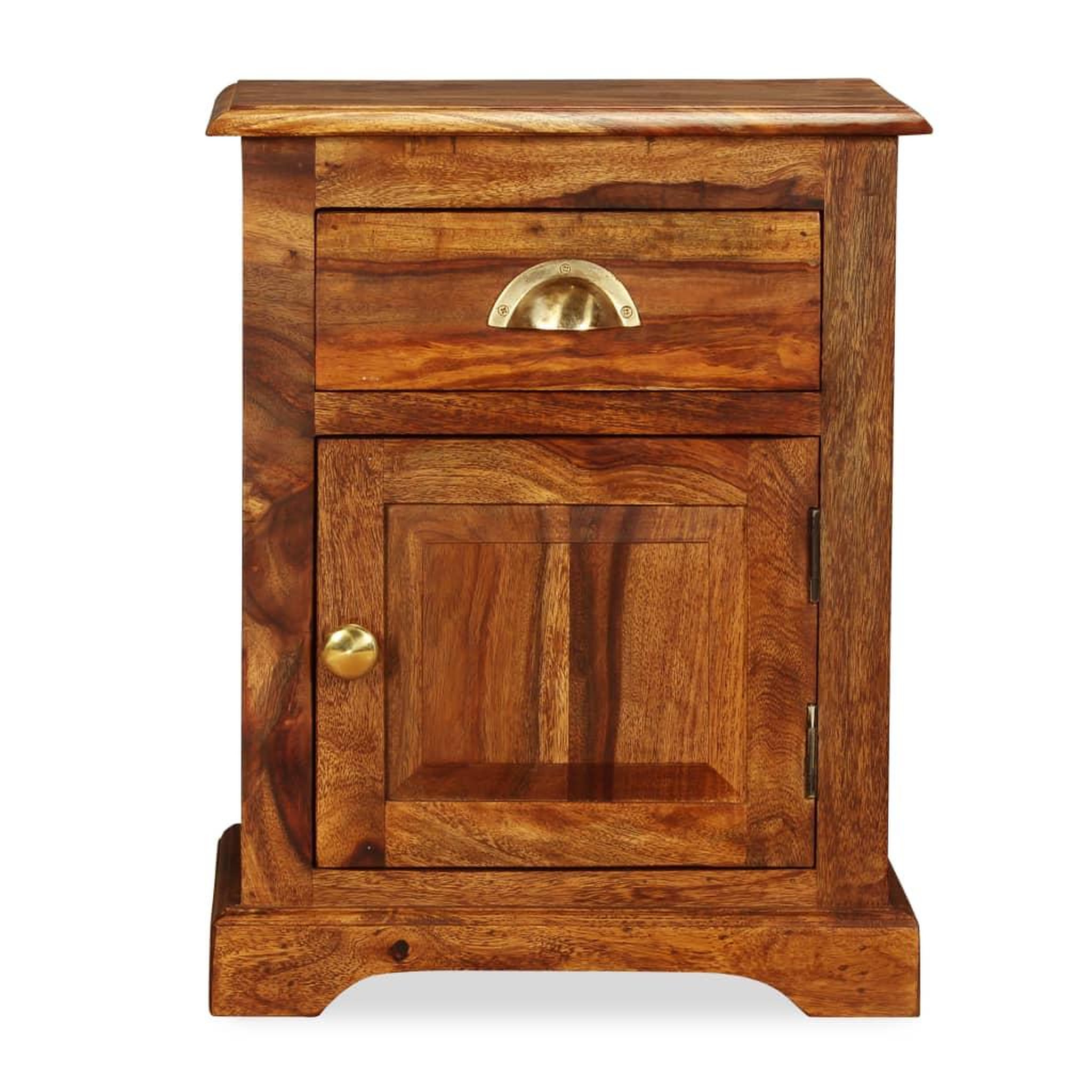 Voir la diapositive 2 : VIDAXL Table de chevet Bois massif 40x30x50 cm
