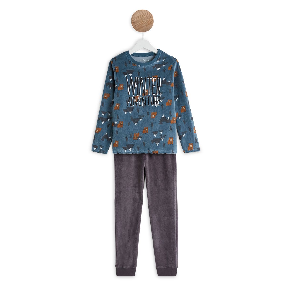 INEXTENSO Ensemble pyjama velours ours garçon