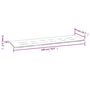 Voir la diapositive 6 : VIDAXL Coussin de banc de jardin creme 180x50x3 cm tissu oxford