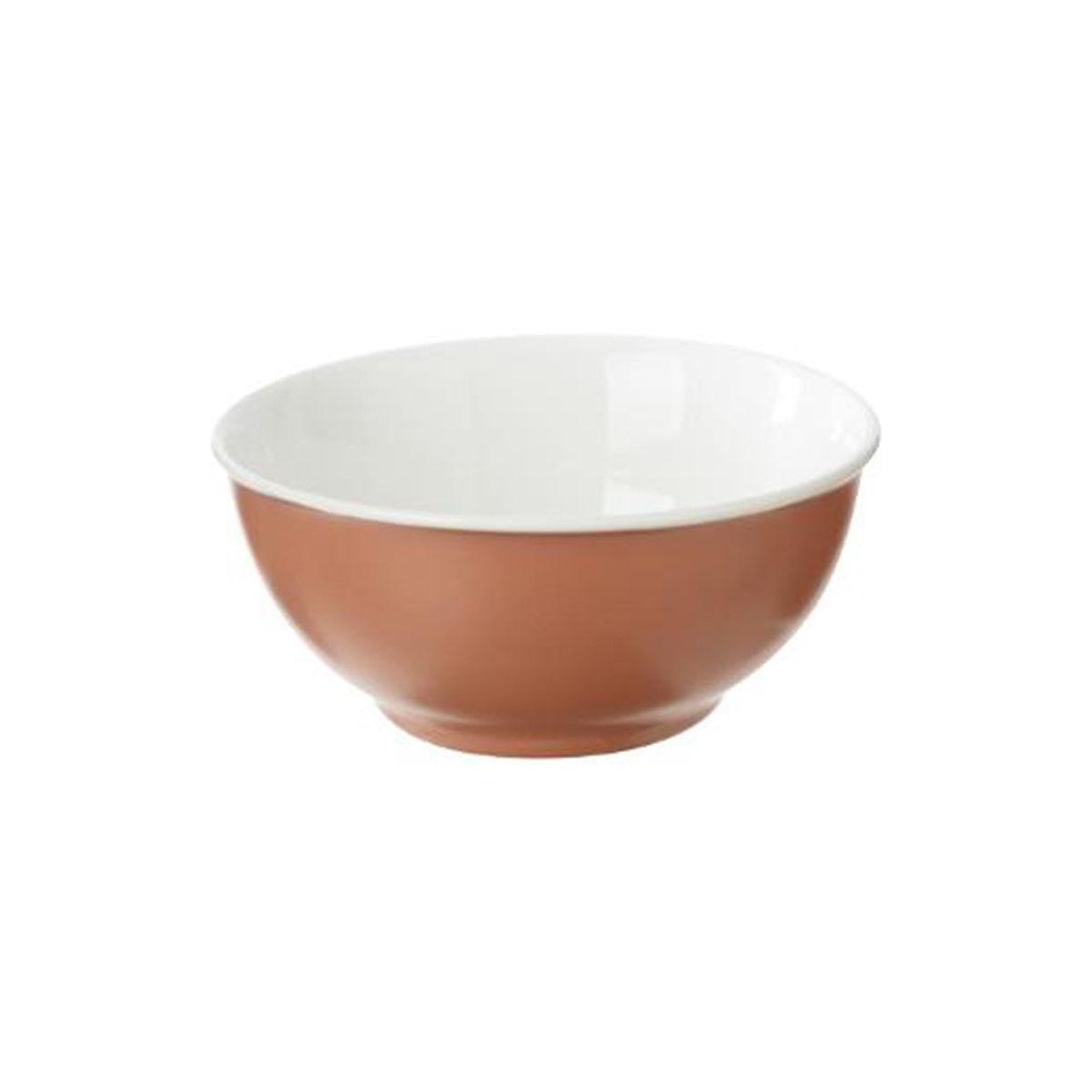 Voir la diapositive 2 : SECRET DE GOURMET Lot de 6 bols en porcelaine  nature  52cl terracotta