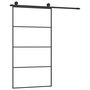Voir la diapositive 2 : VIDAXL Porte coulissante et kit de quincaillerie 102,5x205cm Verre ESG