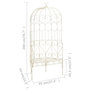 Voir la diapositive 6 : VIDAXL Banc de jardin 95 cm Fer Blanc antique