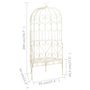 Voir la diapositive 6 : VIDAXL Banc de jardin 95 cm Fer Blanc antique