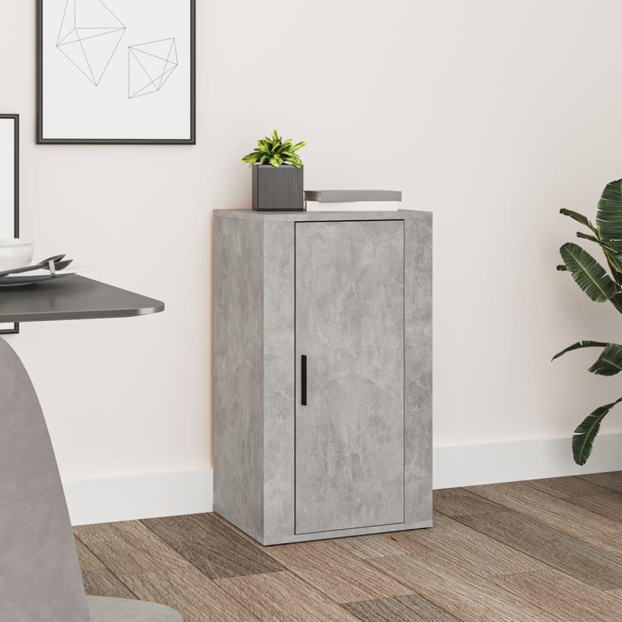 Voir la diapositive 1 : VIDAXL Buffet Gris beton 40x33x70 cm Bois d'ingenierie