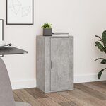 VIDAXL Buffet Gris beton 40x33x70 cm Bois d'ingenierie