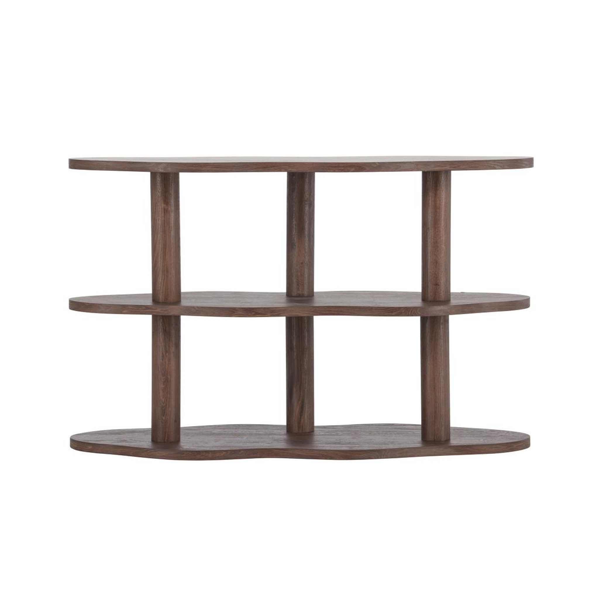 Voir la diapositive 2 : Paris Prix Étagère Ondulée 3 Niveaux  Moln  120cm Marron