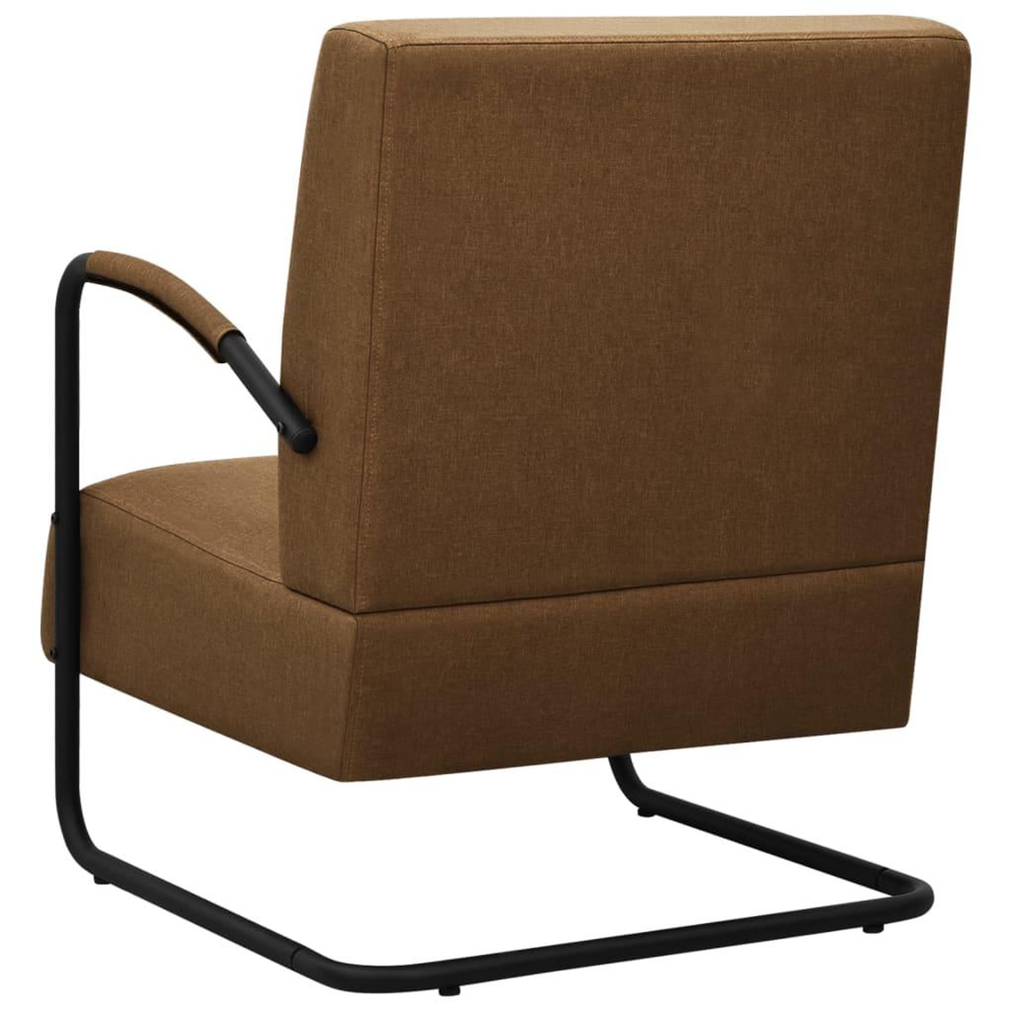 Voir la diapositive 4 : VIDAXL Fauteuil marron tissu