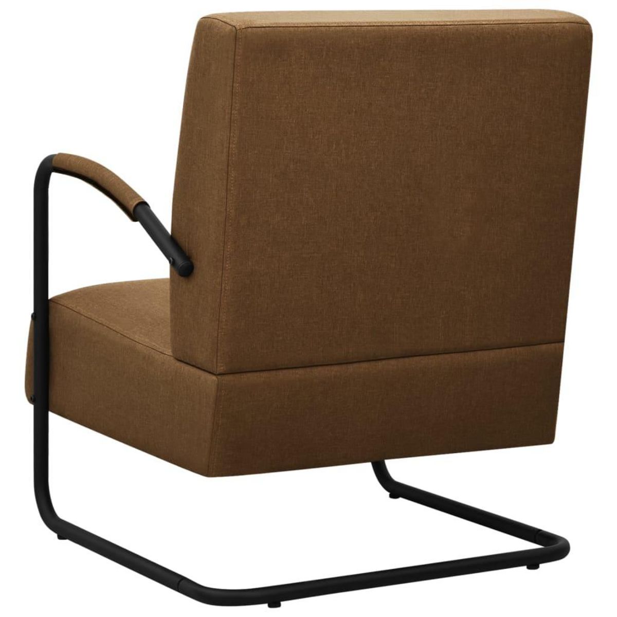 VIDAXL Fauteuil marron tissu