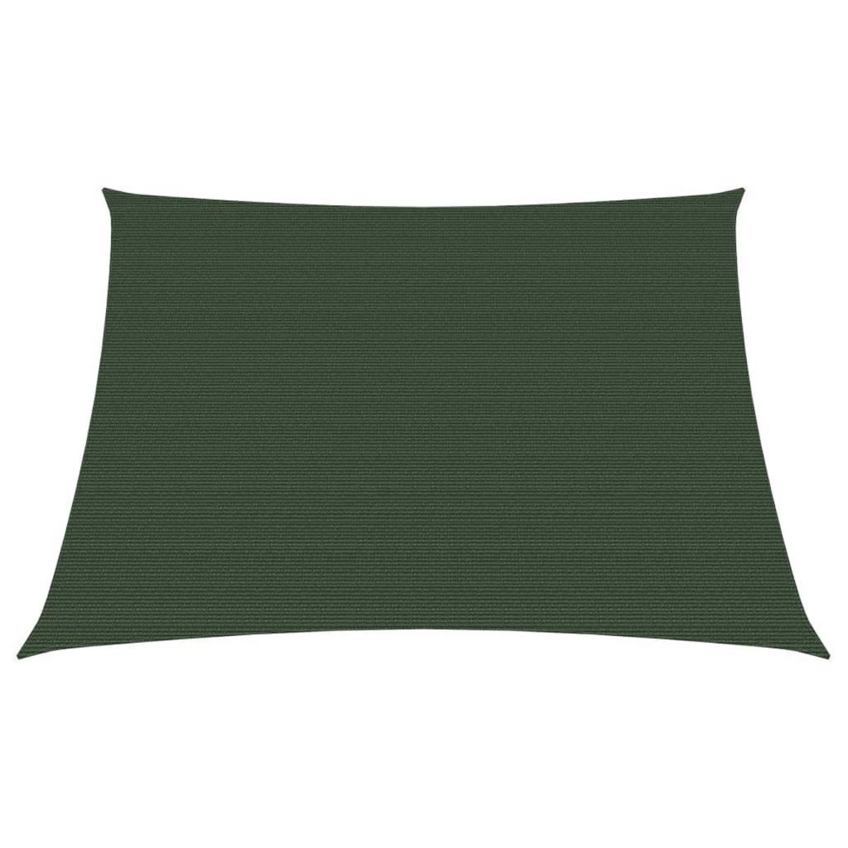 VIDAXL Voile d'ombrage 160 g/m^2 Vert fonce 3/4x2 m PEHD