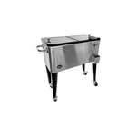 Axi House AXI Evier exterieur Retro Cooler Acier Inox