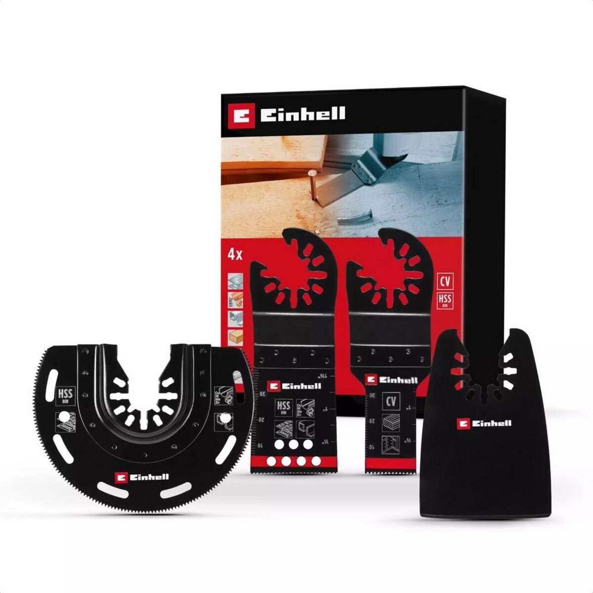 Einhell Coffret d'accessoires pour multi-outils , 4 pièces