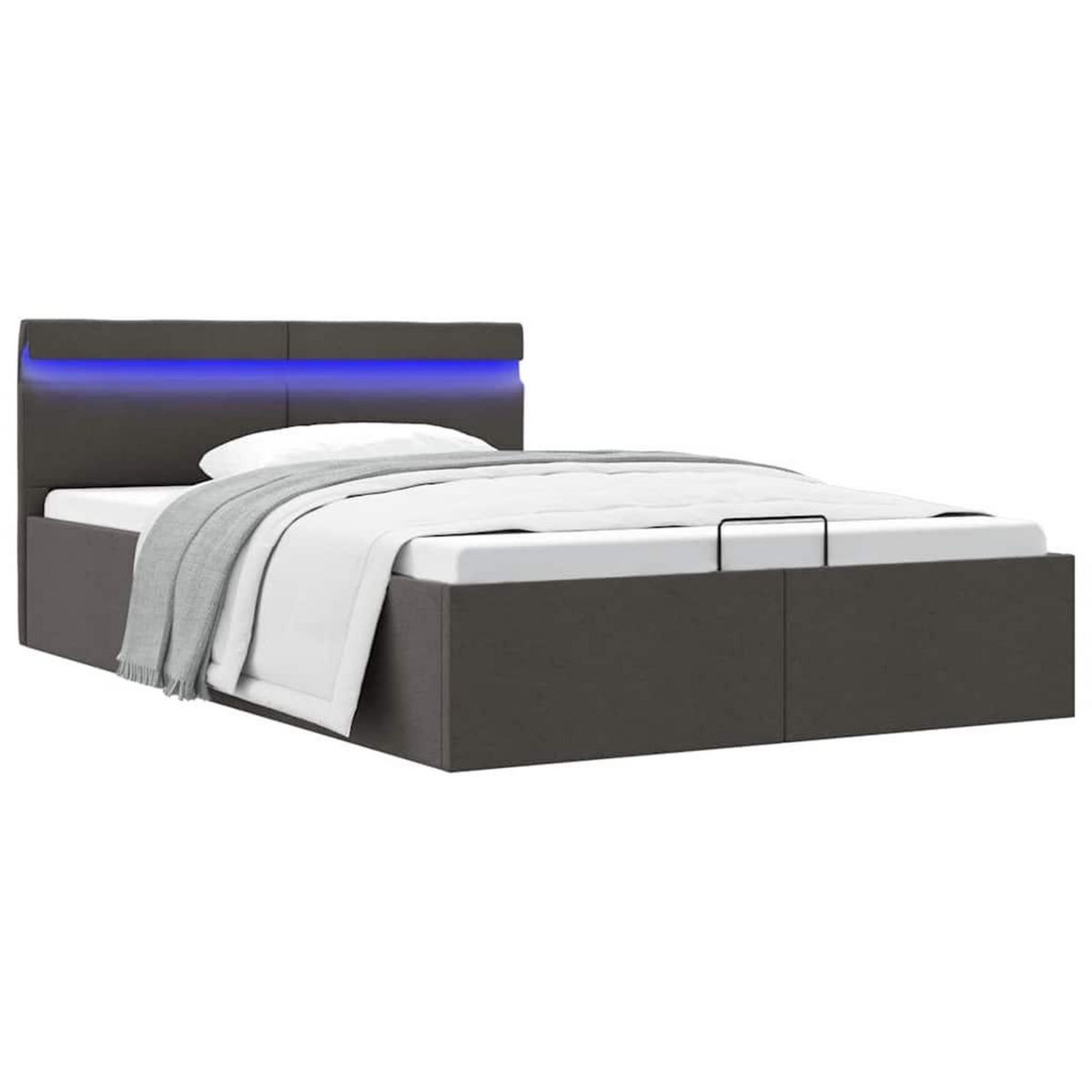 VIDAXL Cadre de lit a rangement hydraulique sans matelas 140x200 cm