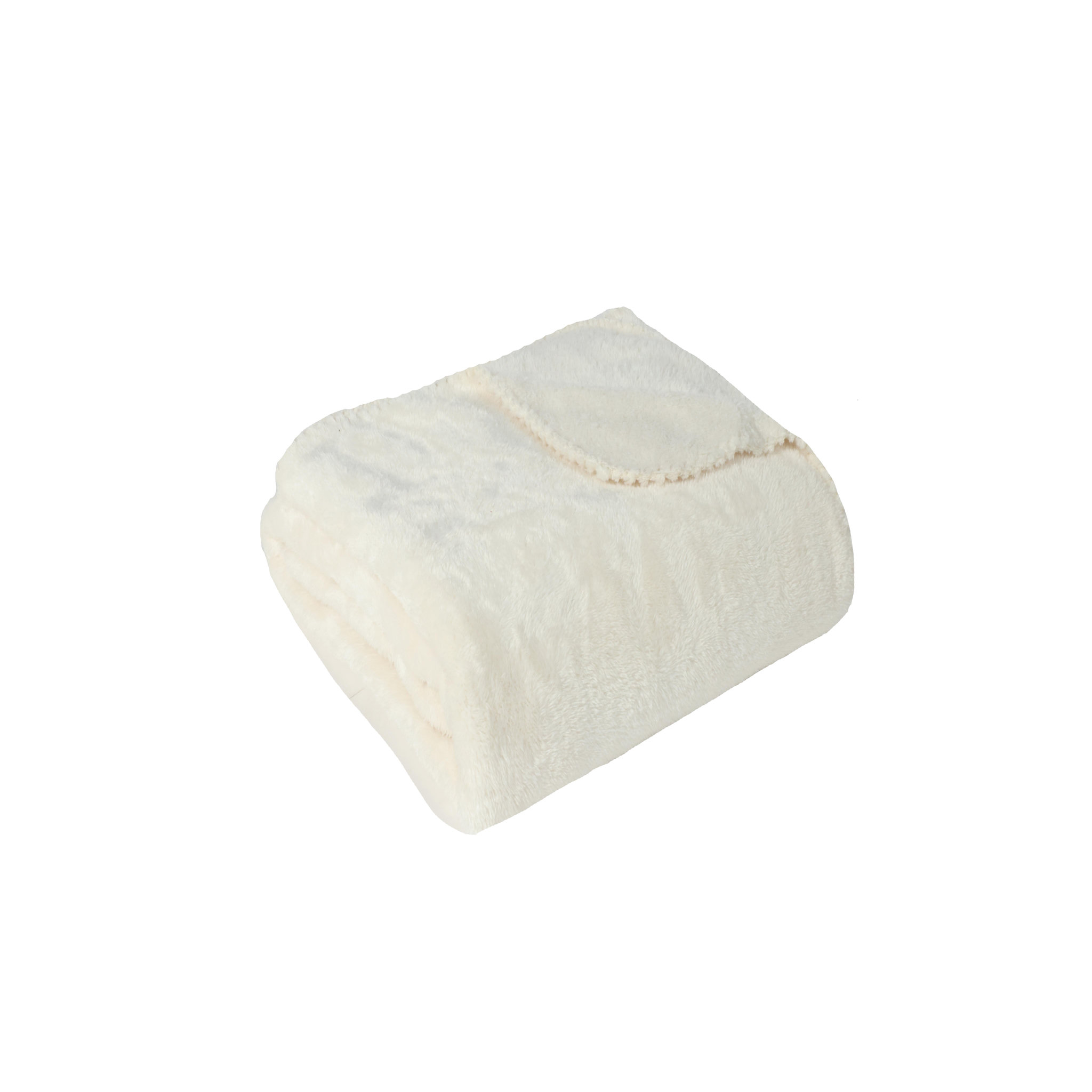 Voir la diapositive 1 : Plaid uni sherpa 