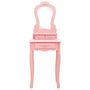 Voir la diapositive 3 : VIDAXL Ensemble de coiffeuse avec tabouret Rose 50x59x136 cm Paulownia