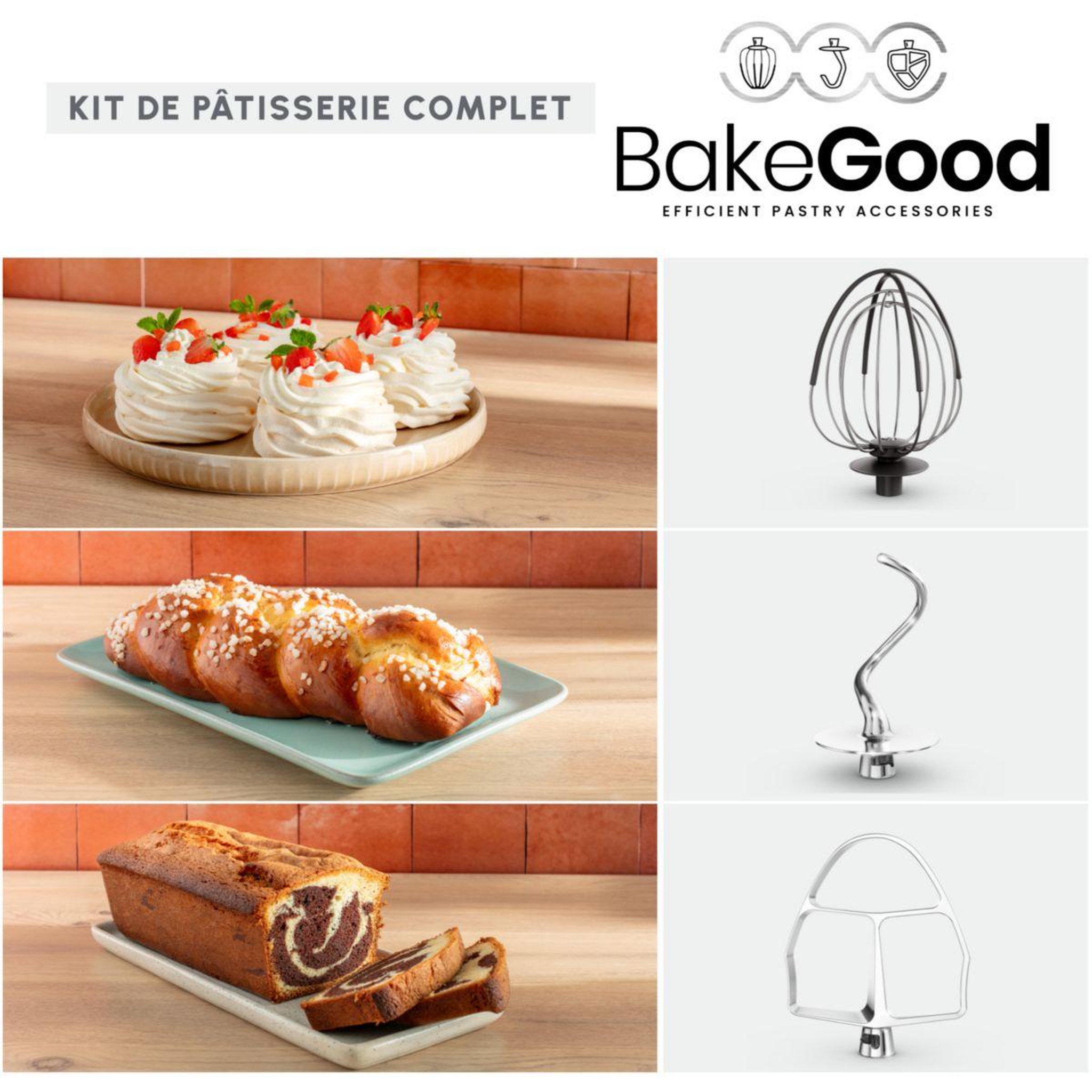 Voir la diapositive 3 : MOULINEX Robot pâtissier bake partner noir qa525810
