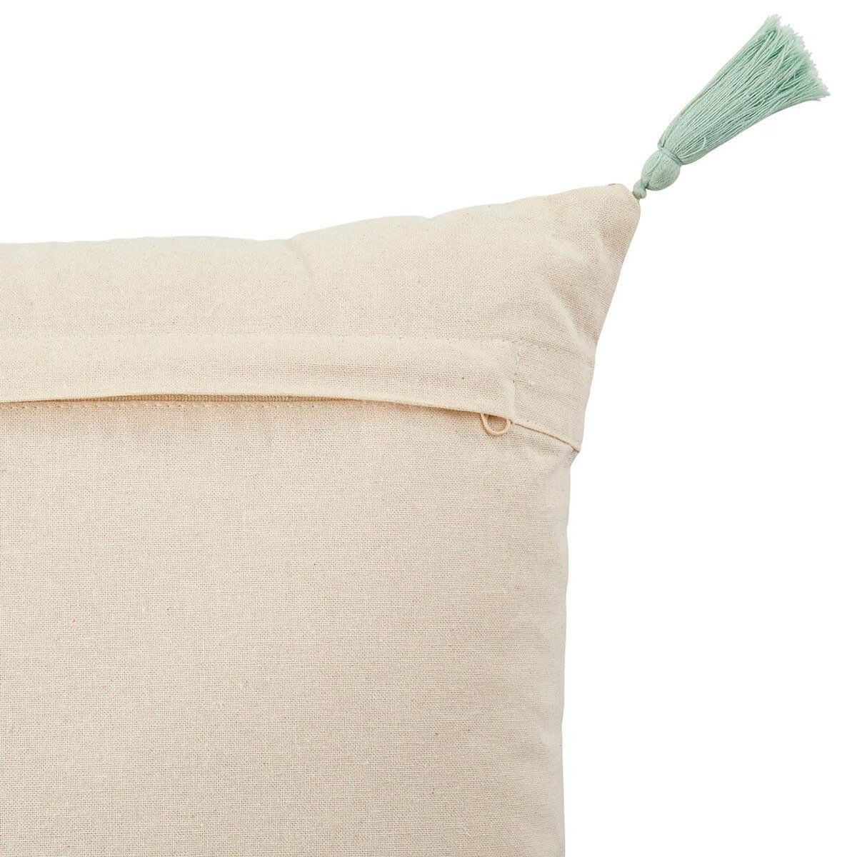 ATMOSPHERA Coussin Déco Jacquard  Ikat  38x38cm Multicolore