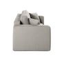 Voir la diapositive 4 : BEST MOBILIER Topaze - canapé droit 2 places - en tissu bouclette