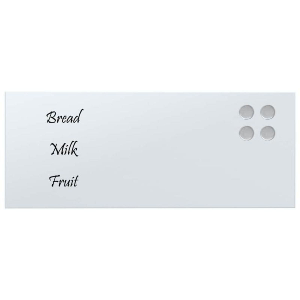 VIDAXL Tableau noir magnétique mural Blanc 50x20 cm Verre trempé