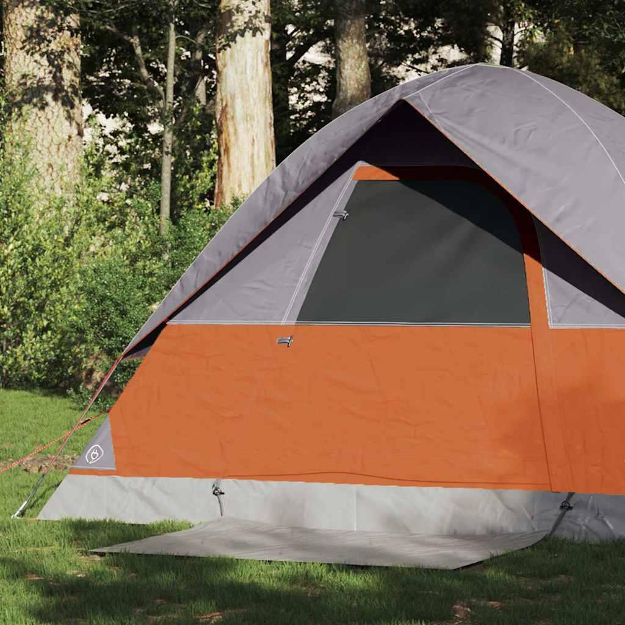VIDAXL Tente de camping a dome 2 personnes orange impermeable