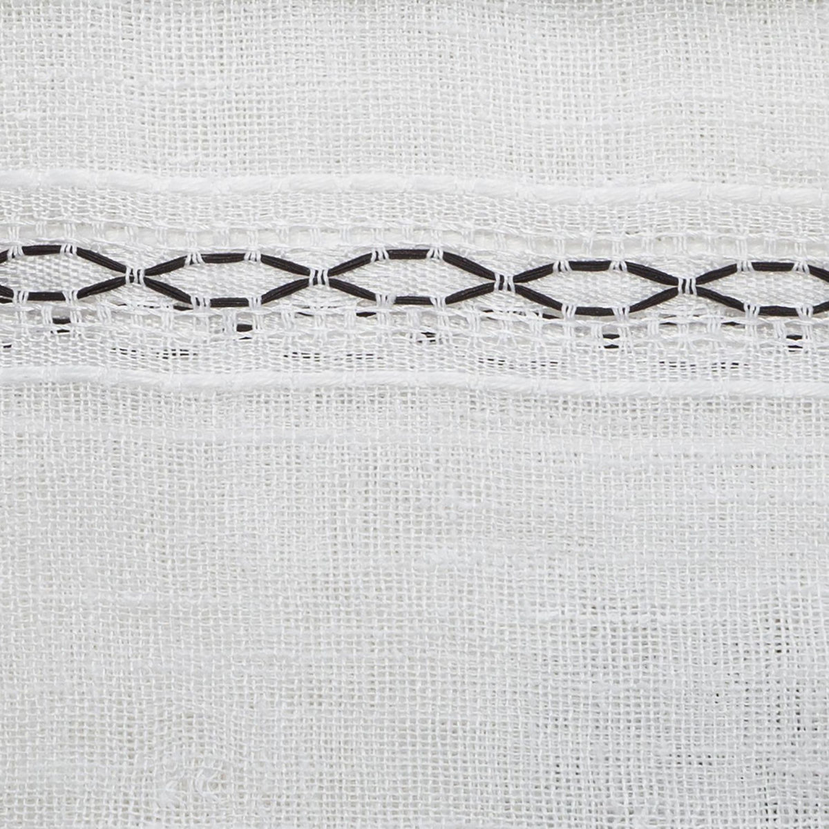 TOILINUX Lot de 2 Voilages Indi - 140 x 240 cm - Blanc