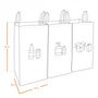 Voir la diapositive 2 : LINXOR Lot de 3 sacs de recyclage réutilisables pour tri sélectif - 160L
