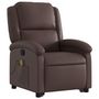 Voir la diapositive 4 : VIDAXL Fauteuil inclinable de massage Marron Similicuir