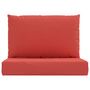 Voir la diapositive 4 : VIDAXL Coussins de palette lot de 2 rouge tissu oxford