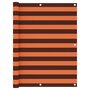 Voir la diapositive 1 : VIDAXL Ecran de balcon Orange et marron 120x300 cm Tissu Oxford