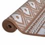 Voir la diapositive 5 : VIDAXL Tapis d'exterieur marron et blanc 80x150 cm design reversible