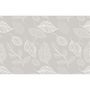 Voir la diapositive 3 : HABITABLE Lot de 2 sets de table motifs feuillage ROMIE - 28 x 43 cm - Beige et blanc