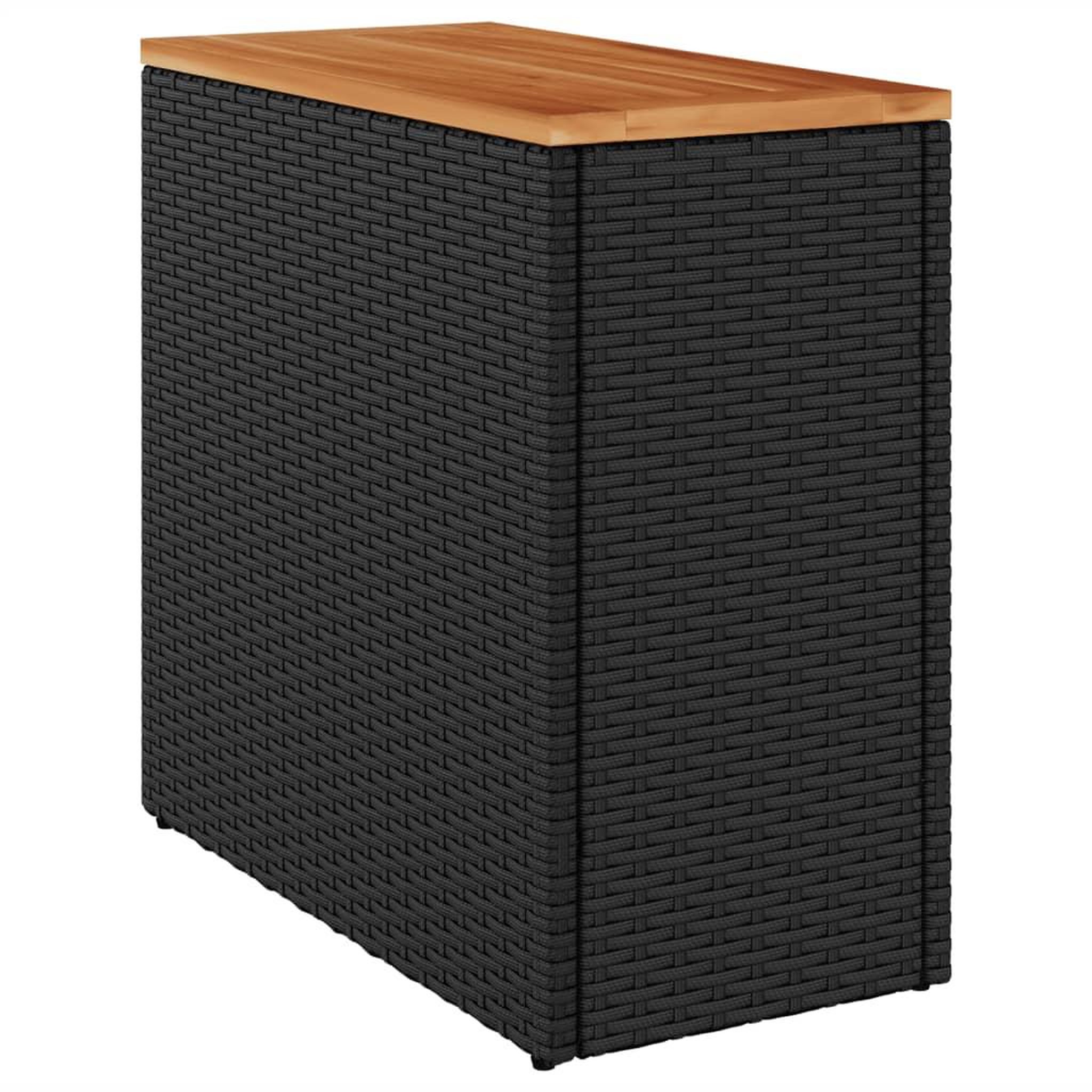 Voir la diapositive 2 : VIDAXL Table d'appoint de jardin dessus en bois noir 58x27,5x55 cm