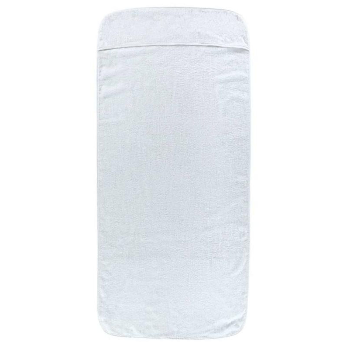 VIDAXL Serviettes de plage 4 pcs blanc 60x135 cm tissu 400 GSM