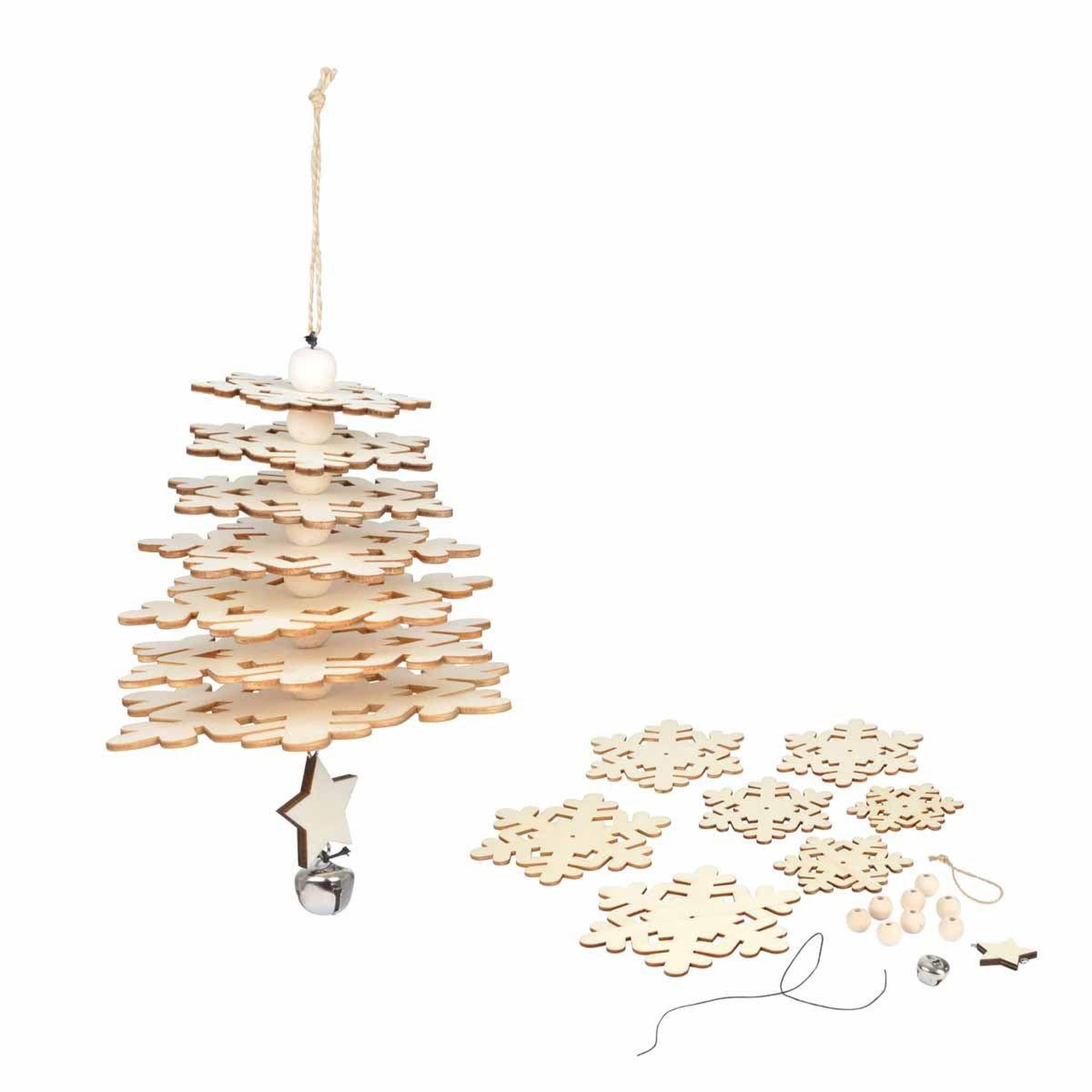 ARTDESIGN Décoration de Noël  Flocon à Monter  Naturel