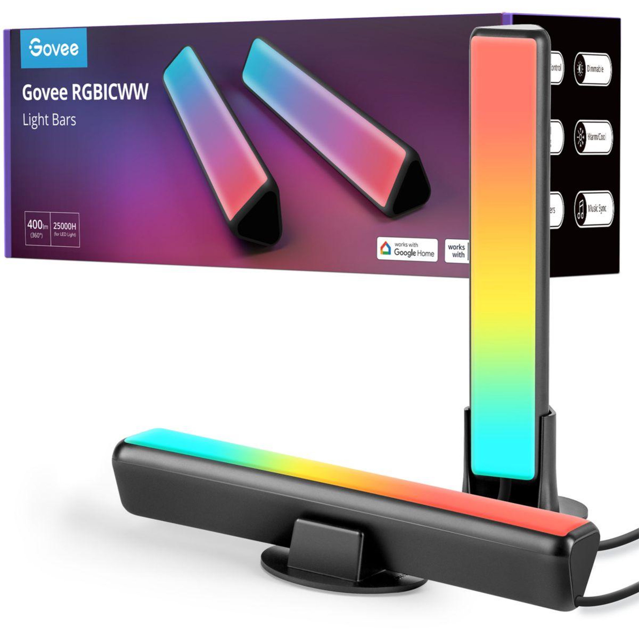 Voir la diapositive 2 : GOVEE Lampe connectée SMART GAMING LIGHT BARS FLOW