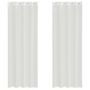 Voir la diapositive 2 : VIDAXL Rideaux en voile avec œillets 2 pcs blanc