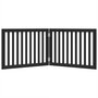 Voir la diapositive 4 : VIDAXL Barriere pour chien pliable 2 panneaux noir bois de peuplier