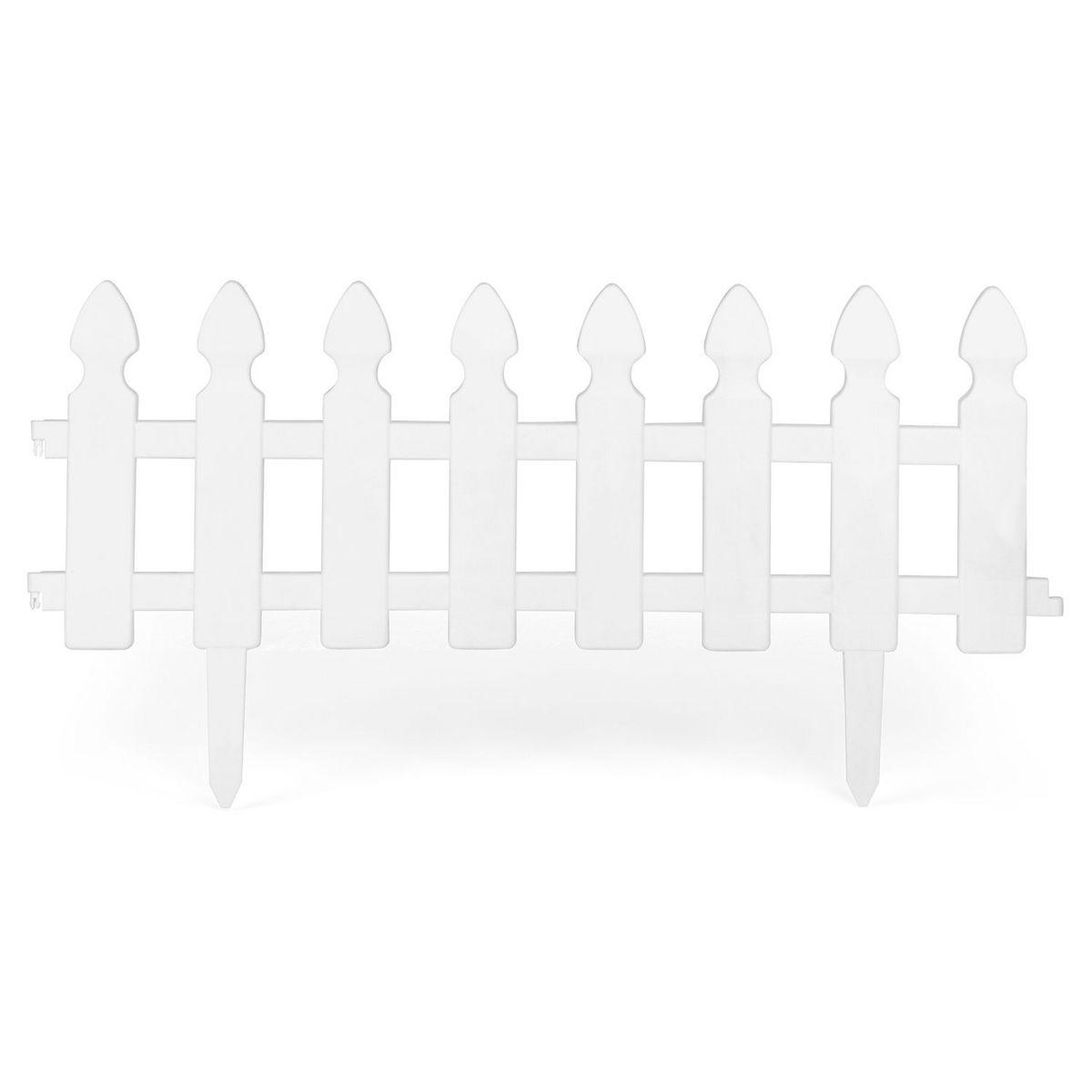 Jardikt Bordurettes plastiques blanches x10 - cloture