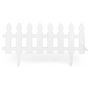 Voir la diapositive 6 : Jardikt Bordurettes plastiques blanches x10 - cloture