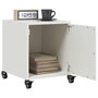Voir la diapositive 5 : VIDAXL Table de chevet blanc 36x39x43,5 cm acier