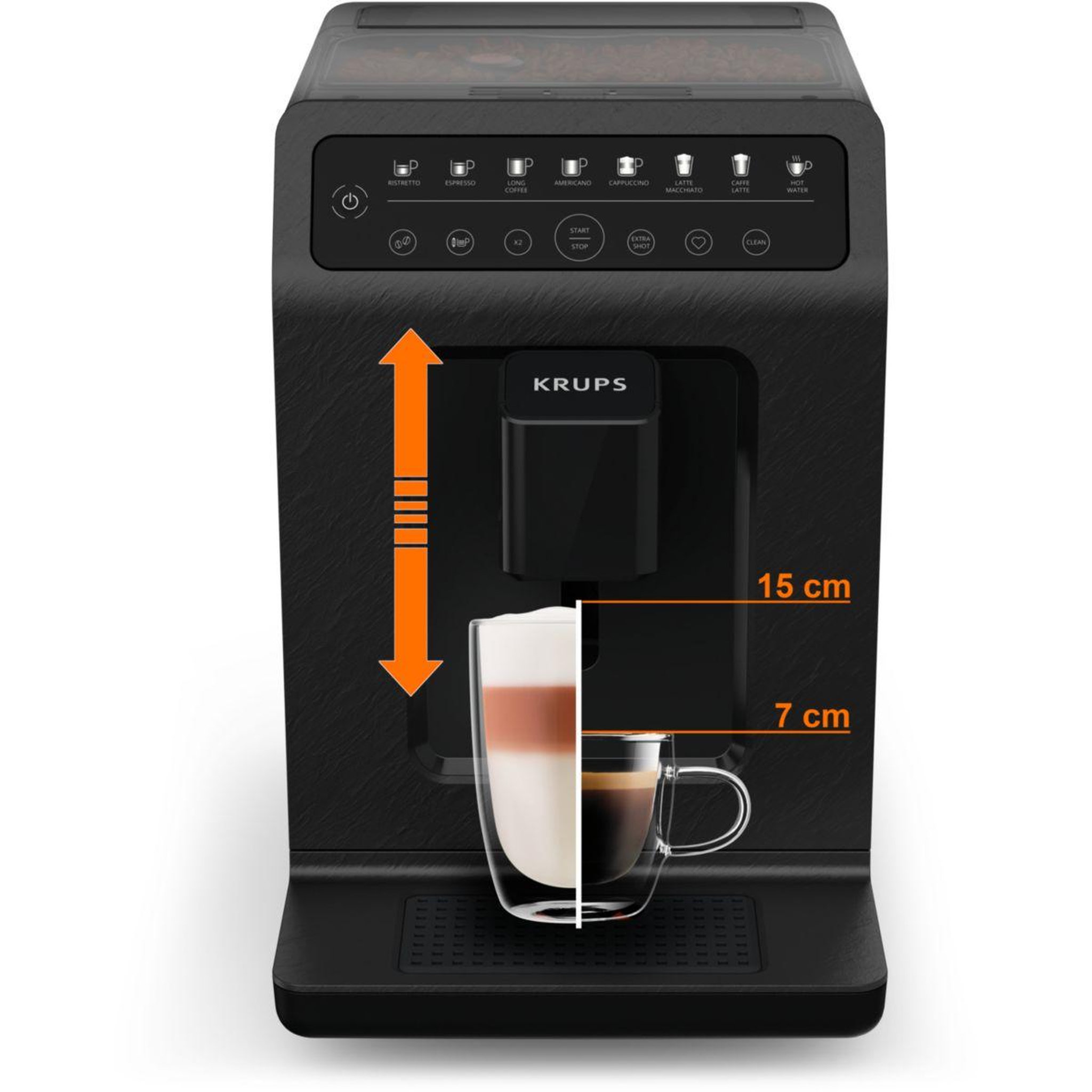 Voir la diapositive 4 : KRUPS Expresso Broyeur EA897B10 evidence éco design