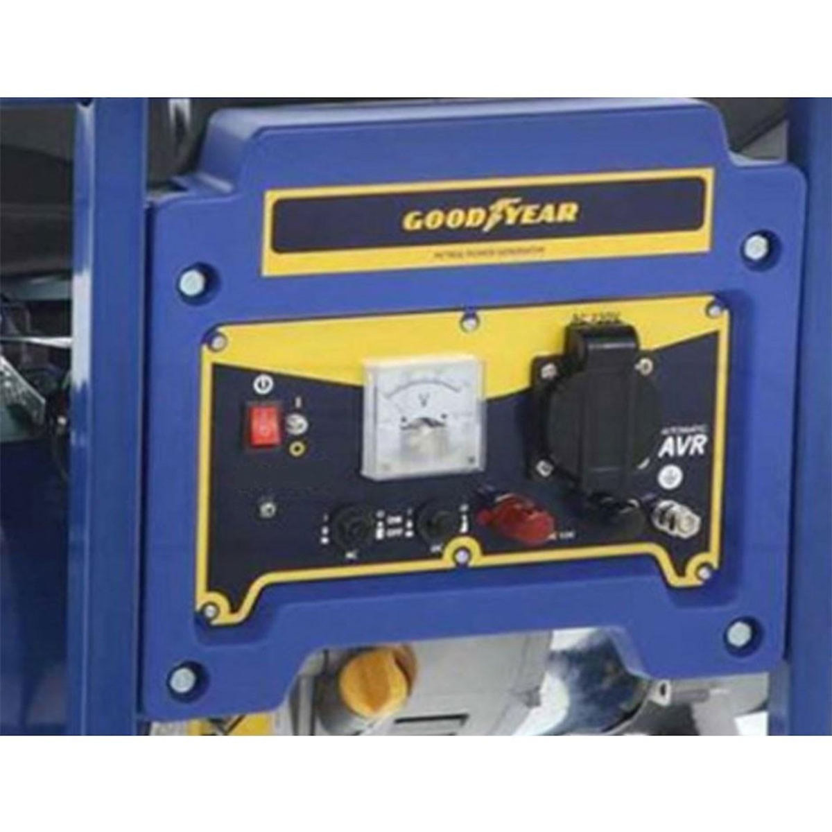GOODYEAR Groupe électrogène Essence Moteur 94 Cm3 4T OHV 2.5CV 1100W AVR Autonomie 8h GOODYEAR