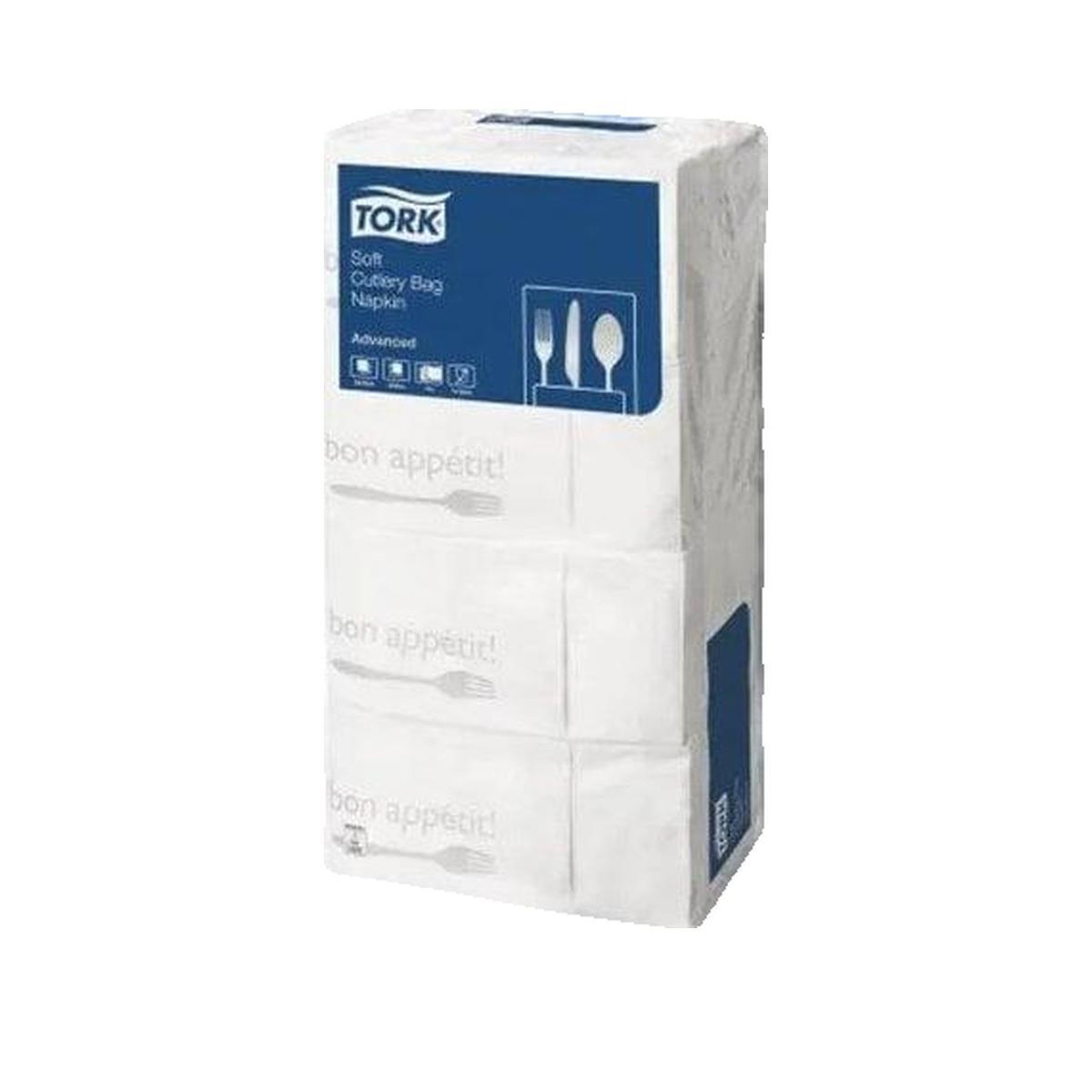Voir la diapositive 2 : Tork Serviette Tork Bon Appétit 200 pièces blanche