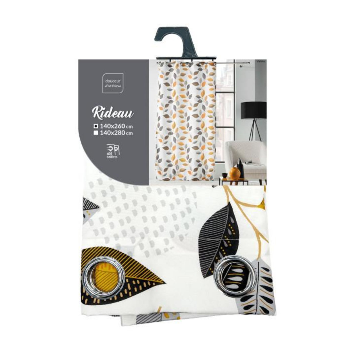 Paris Prix Rideau à Œillets Imprimé  Vahine  140x260cm Multicolore