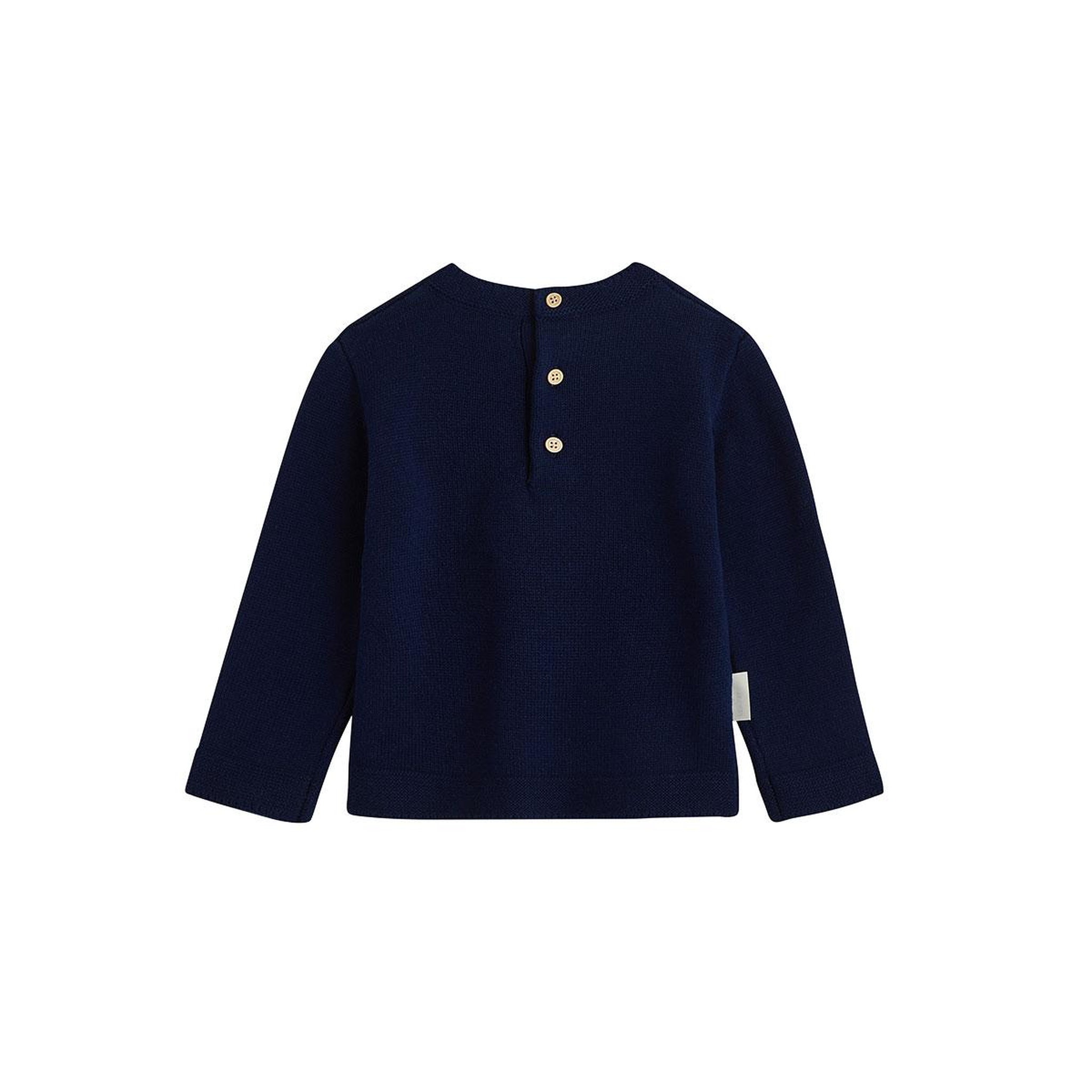 Voir la diapositive 2 : PETIT BEGUIN Pull bébé en tricot aimée