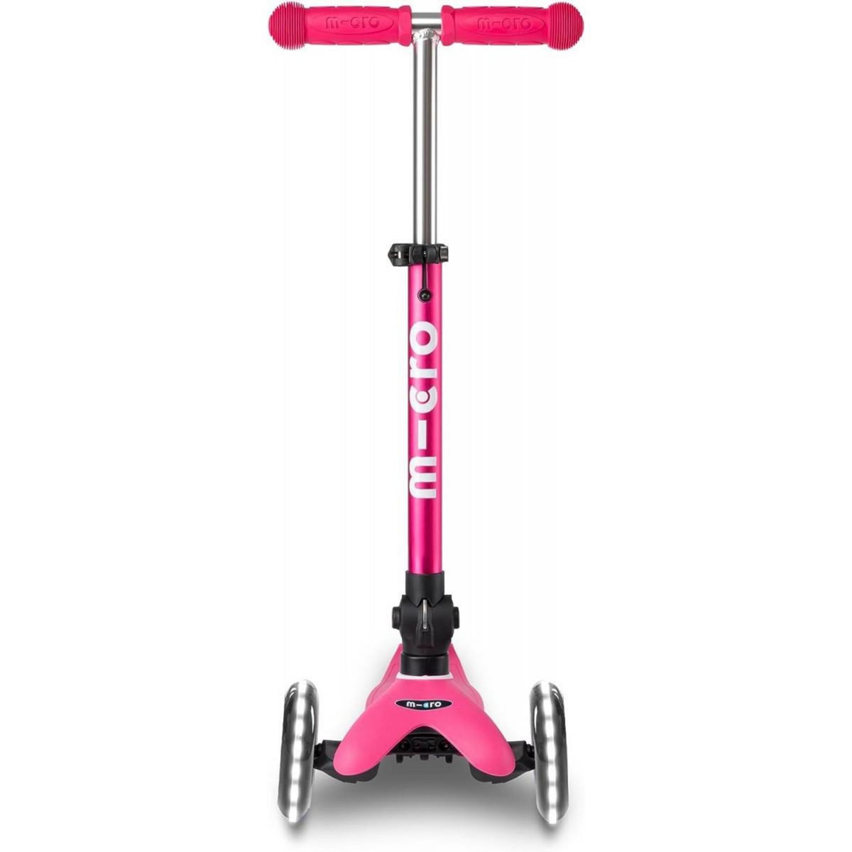 Micro Trottinette 3 Roues Mini  Deluxe Rose Pliable LED