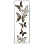 Voir la diapositive 1 : Paris Prix Déco Murale Encadrée en Métal  Papillons  90cm Argent