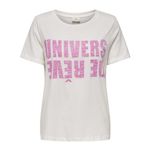 JACQUELINE DE YONG T shirt /Rose Femme JDY Kitty. Coloris disponibles : Blanc